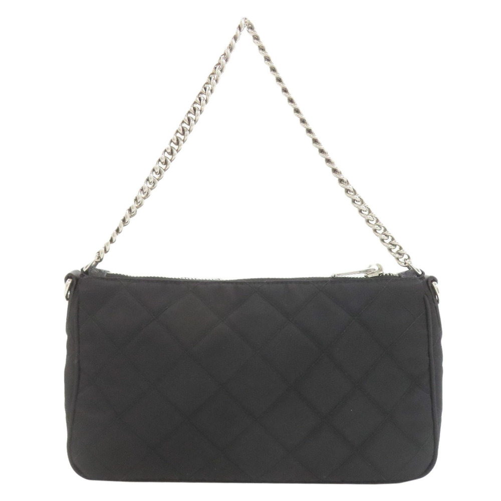 Prada shoulder quilted bag Black